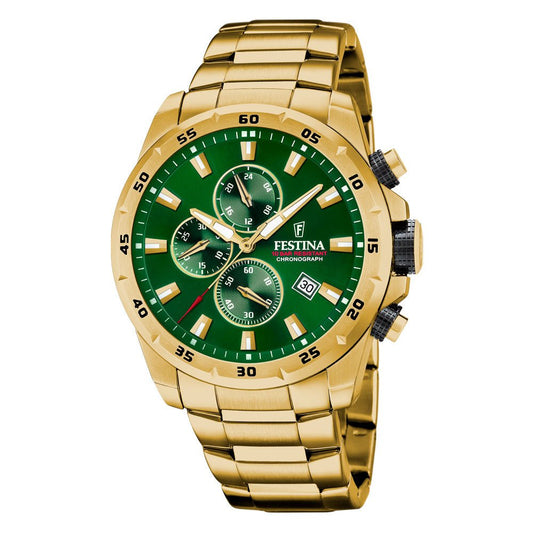 Festina 100m,dubl, chrono ,grønn skive F20541 - 3 - Bjerveur.noFestina 100m,dubl, chrono ,grønn skive F20541 - 3