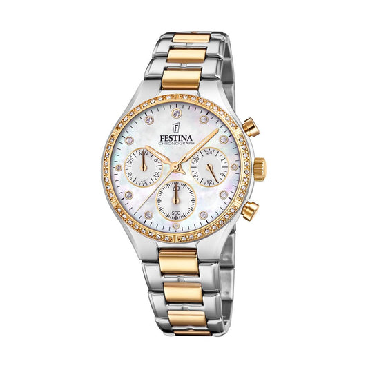Festina ,bic, chrono, lenke,hvit skive F20402 - 1 - Bjerveur.noFestina ,bic, chrono, lenke,hvit skive F20402 - 1