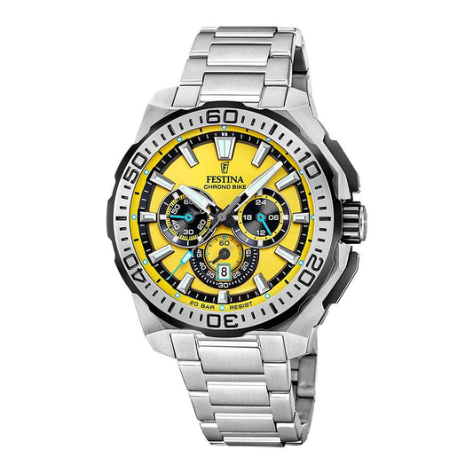Festina, Chr.Bike, lenke, gul skive, 2025 F20724 - 4 - Bjerveur.noFestina, Chr.Bike, lenke, gul skive, 2025 F20724 - 4
