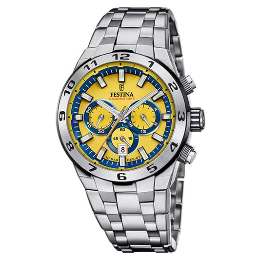 Festina Chronobike lenke.gul skive *2024 - Bjerveur.noFestina Chronobike lenke.gul skive *2024
