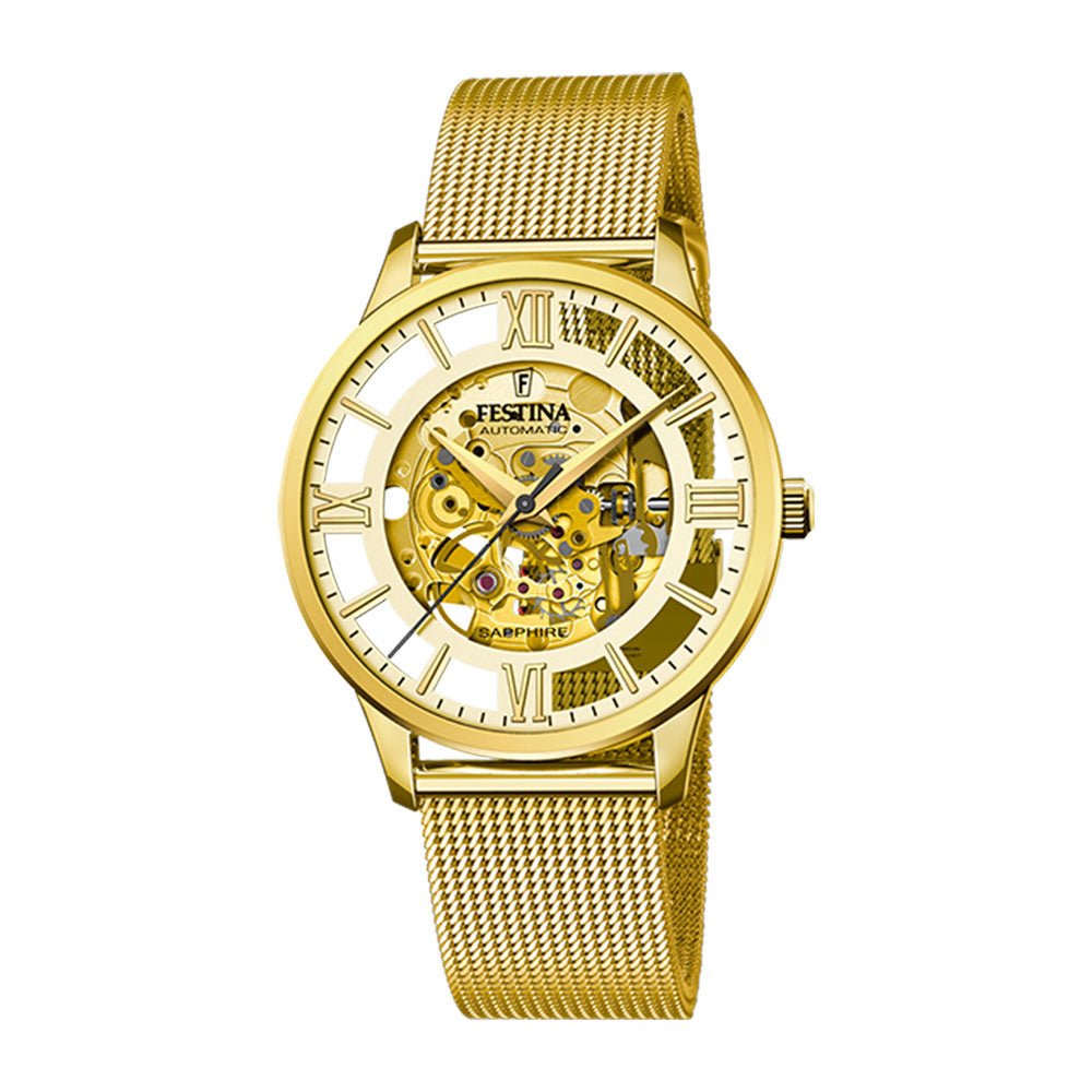 Festina herre, skeleton, automatic, doublé * F20667 - 1 - Bjerveur.noFestina herre, skeleton, automatic, doublé * F20667 - 1