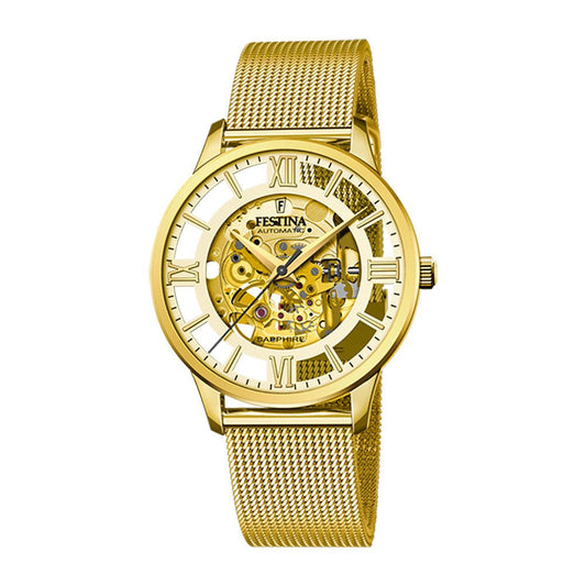 Festina herre, skeleton, automatic, doublé * F20667 - 1 - Bjerveur.noFestina herre, skeleton, automatic, doublé * F20667 - 1