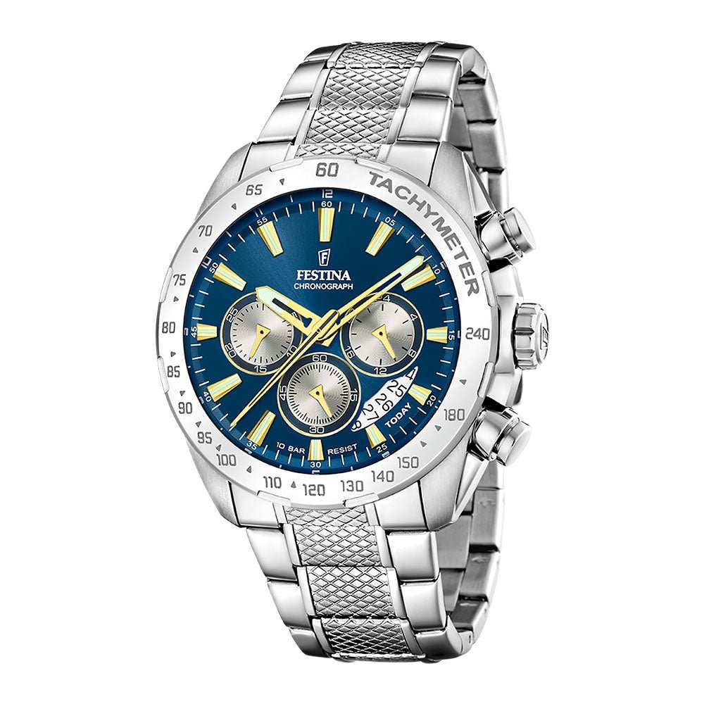 Festina hr.lenke.chrono. blå skive F20668 - 5 - Bjerveur.noFestina hr.lenke.chrono. blå skive F20668 - 5