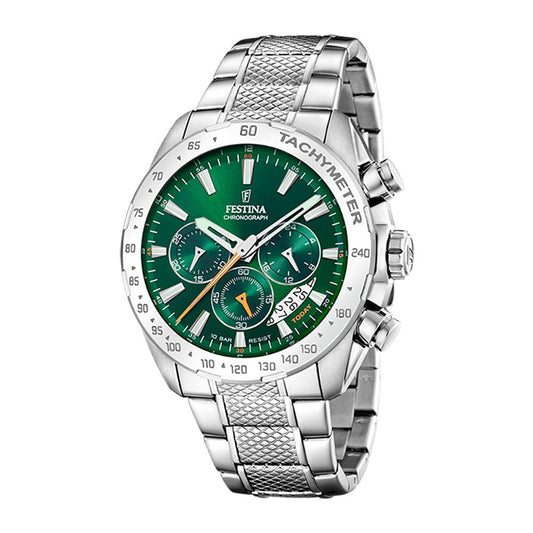 Festina hr.lenke.chrono. grønn skive - Bjerveur.noFestina hr.lenke.chrono. grønn skive