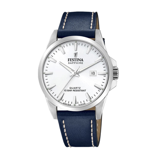 Festina Swiss Made, hr,100m, rem, hvit skive * F20025 - 2 - Bjerveur.noFestina Swiss Made, hr,100m, rem, hvit skive * F20025 - 2