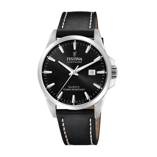 Festina Swiss Made, hr,100m,sort skive/rem F20025 - 4 - Bjerveur.noFestina Swiss Made, hr,100m,sort skive/rem F20025 - 4