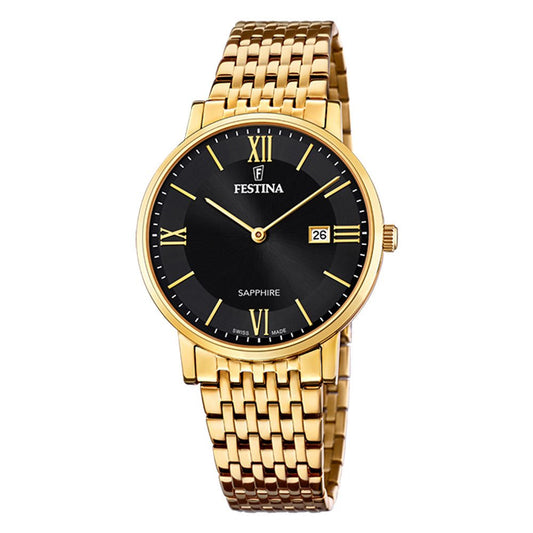 Festina Swiss Made, hr,dbl, lenke, sort skive F20020 - 3 - Bjerveur.noFestina Swiss Made, hr,dbl, lenke, sort skive F20020 - 3