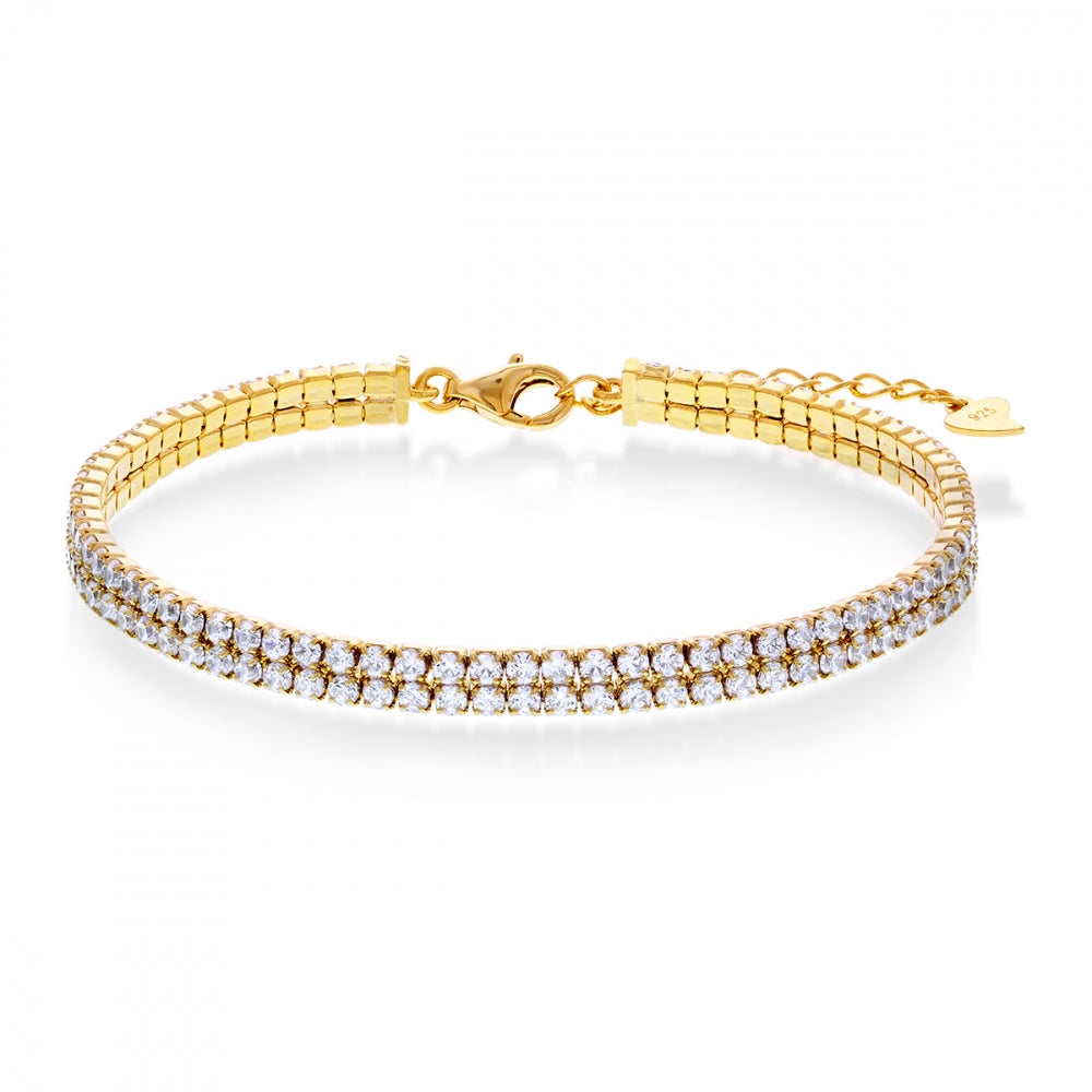 Armbånd i forgylt sølv 17+3 cm, modell 62248, bilde 1 av 2