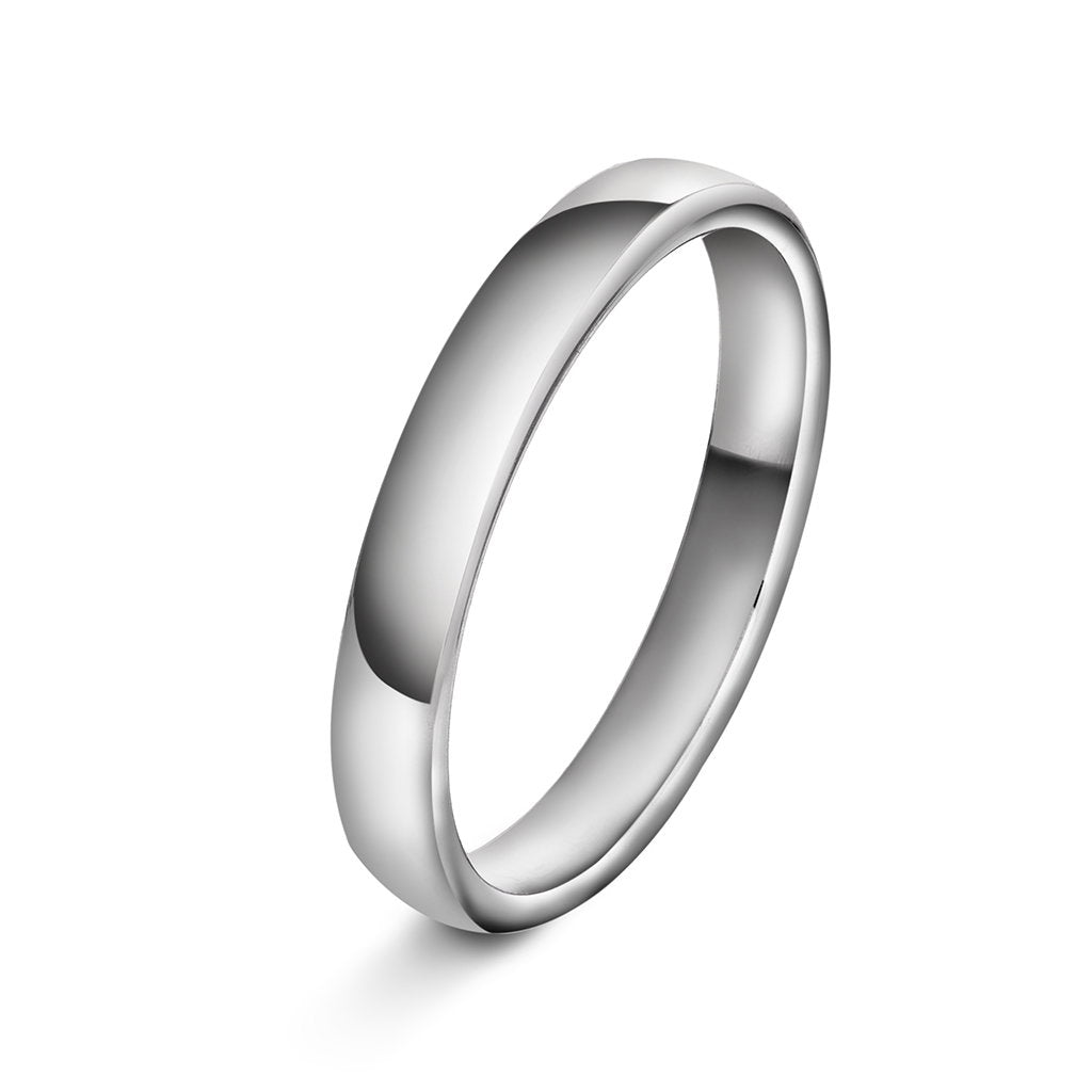 Forever giftering i rhodinert gull, skinnehøyde 1,5 mm, bilde 2 av 12