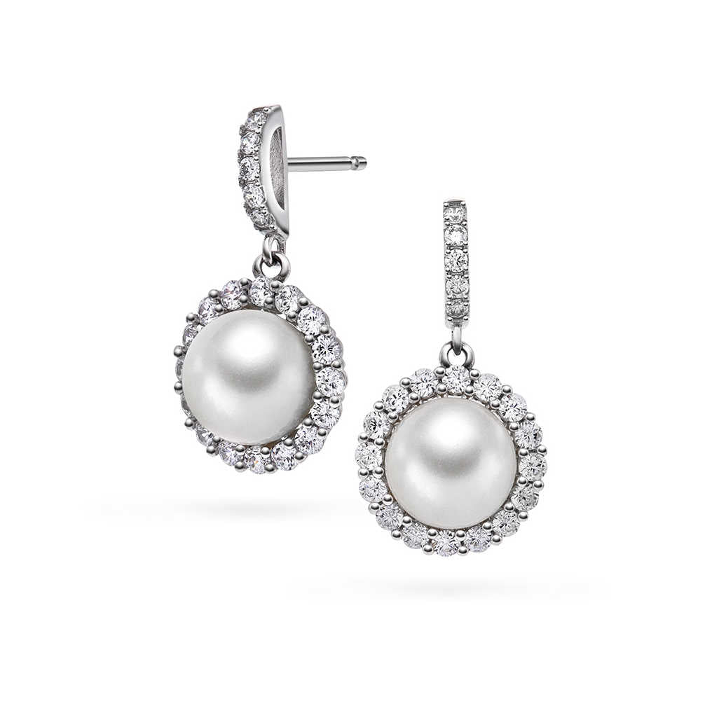 Firenze øredobber i sølv med perle 992238 - Bjerveur.noFirenze øredobber i sølv med perle 992238