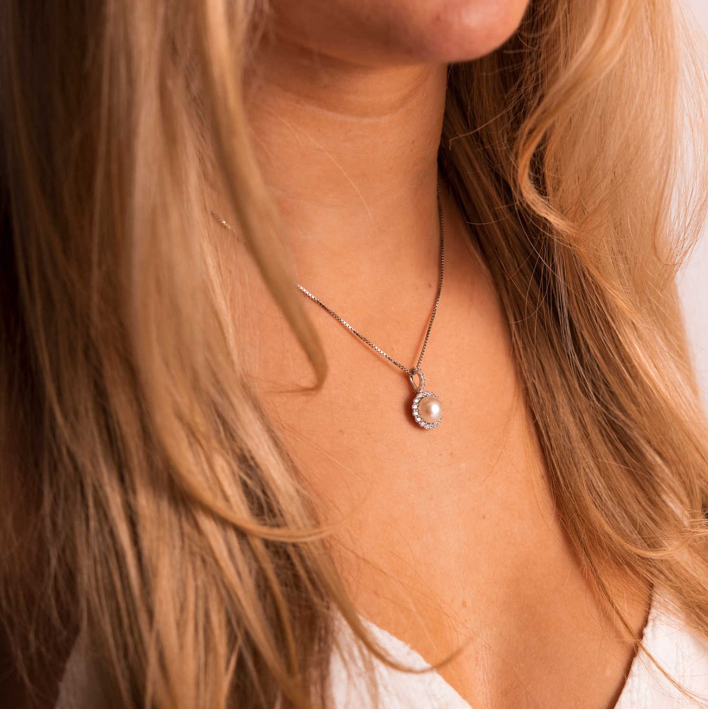 Firenze smykke i sølv med perle 992239 - Bjerveur.noFirenze smykke i sølv med perle 992239