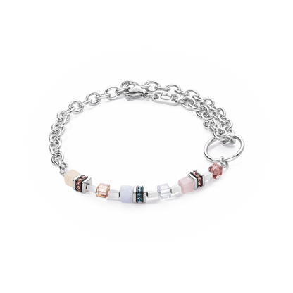 GeoCUBE® Fusion Charm armbånd sølv - pastell 4710300738 - Bjerveur.noGeoCUBE® Fusion Charm armbånd sølv - pastell 4710300738
