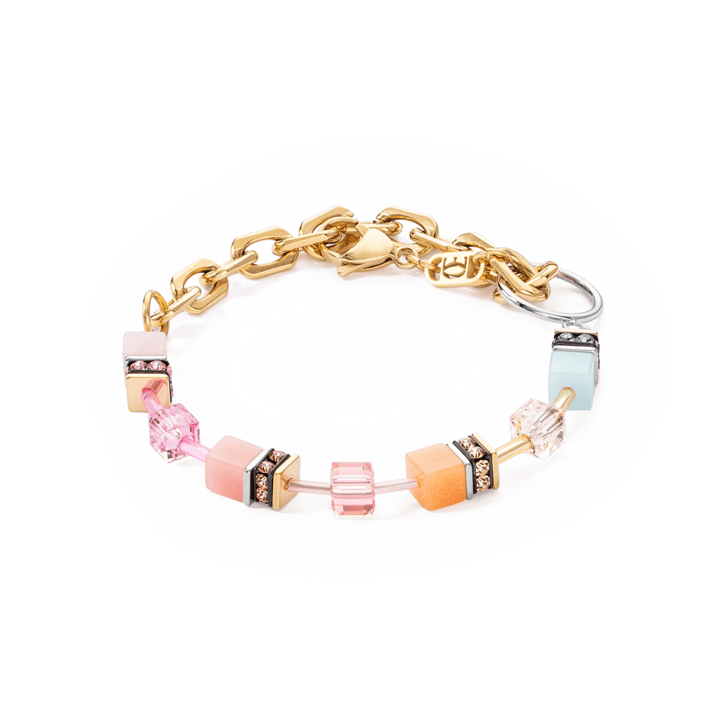 GeoCUBE® Iconic Fusion Chain armbånd akva - aprikos 4713302028 - Bjerveur.noGeoCUBE® Iconic Fusion Chain armbånd akva - aprikos 4713302028