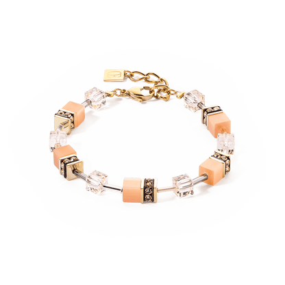 GeoCUBE® Iconic Mono Gold armbånd Apricot Crush 4020300230 - Bjerveur.noGeoCUBE® Iconic Mono Gold armbånd Apricot Crush 4020300230