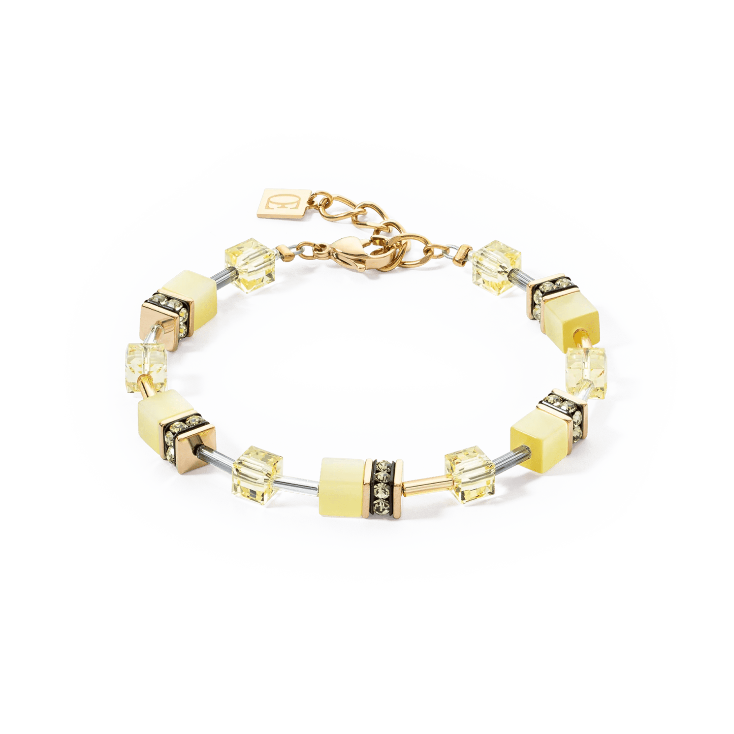 GeoCUBE® Iconic Mono Gold armbånd gult 4020300120 - Bjerveur.noGeoCUBE® Iconic Mono Gold armbånd gult 4020300120