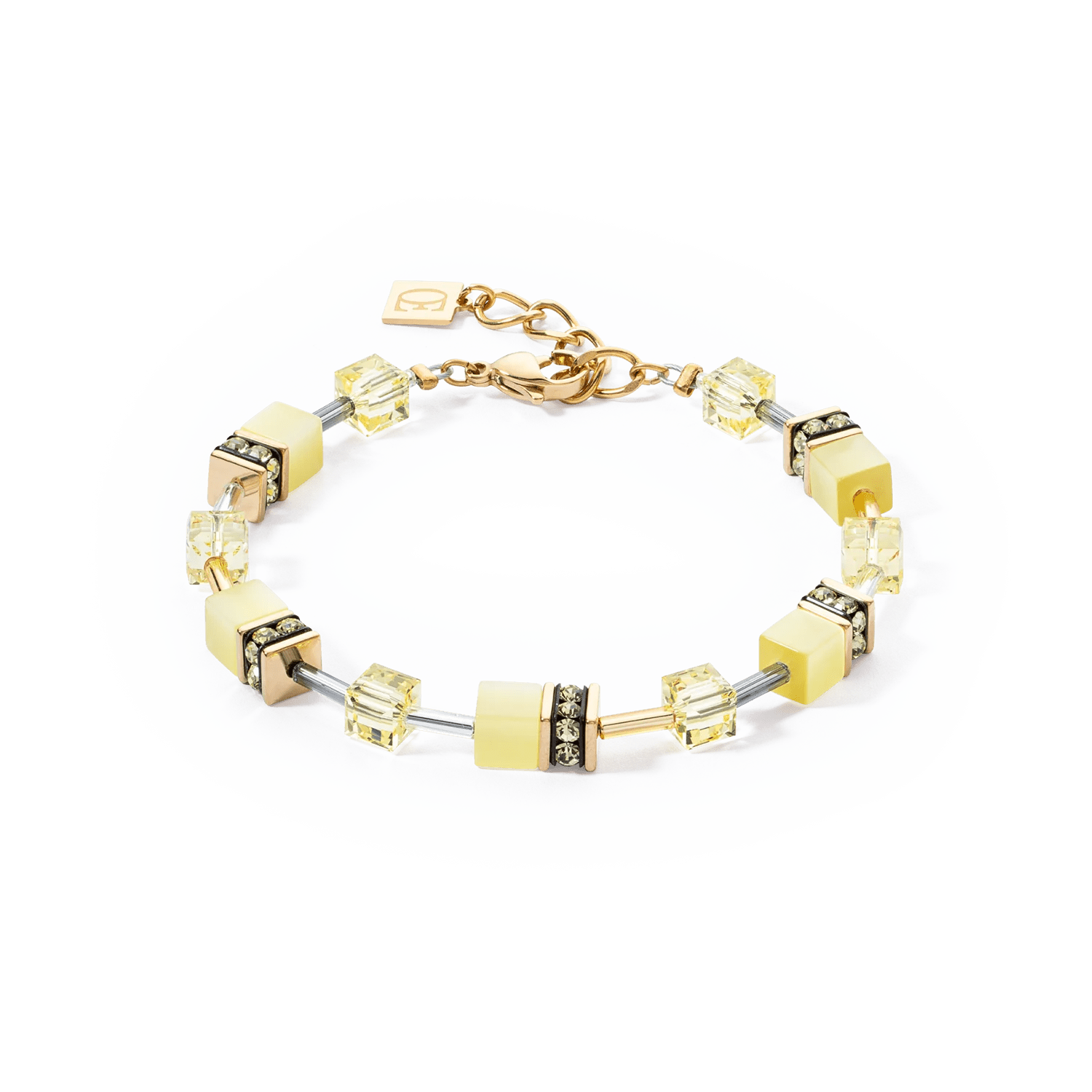 GeoCUBE® Iconic Mono Gold armbånd gult 4020300120 - Bjerveur.noGeoCUBE® Iconic Mono Gold armbånd gult 4020300120