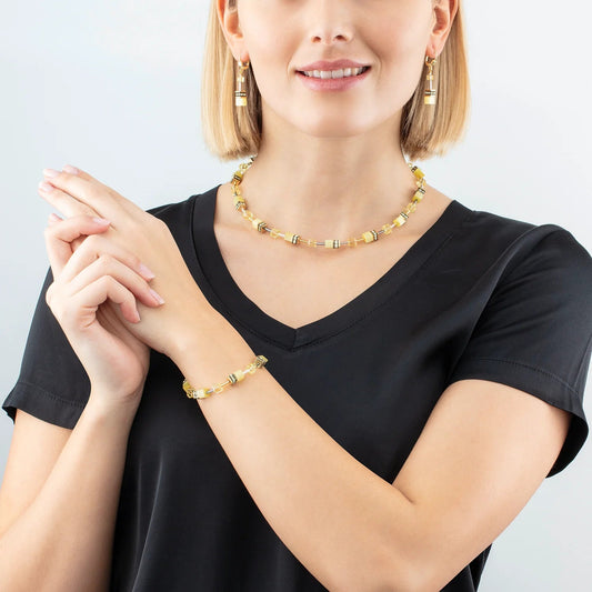 GeoCUBE® Iconic Mono Gold armbånd gult 4020300120 - Bjerveur.noGeoCUBE® Iconic Mono Gold armbånd gult 4020300120