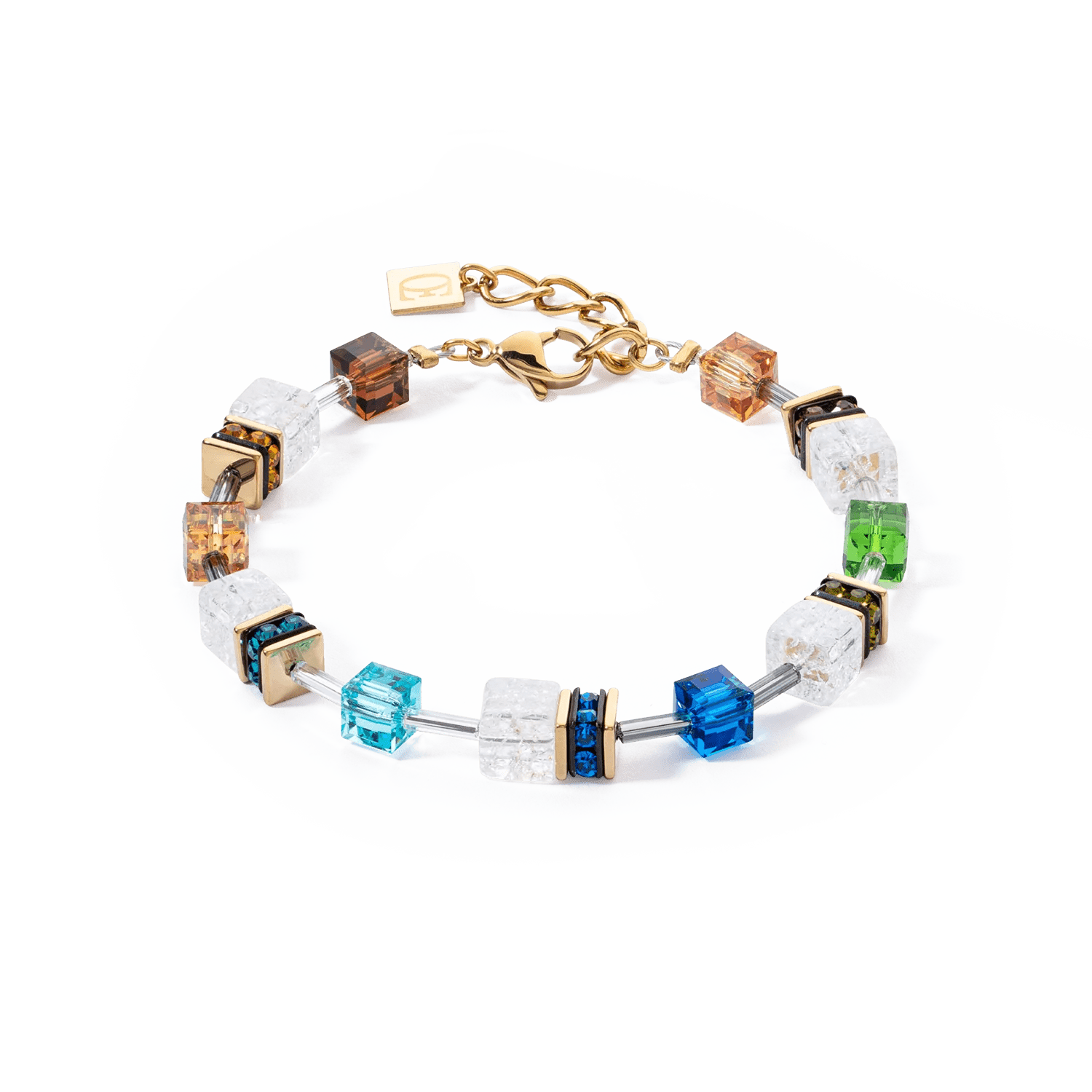 GeoCUBE® Iconic Nature armbånd flerfarget gull 3018301516 - Bjerveur.noGeoCUBE® Iconic Nature armbånd flerfarget gull 3018301516