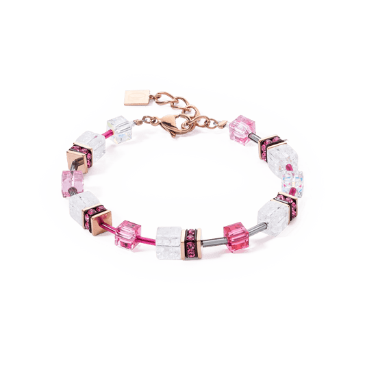 GeoCUBE® Iconic Nature armbånd rosa hvit 3018300400 - Bjerveur.noGeoCUBE® Iconic Nature armbånd rosa hvit 3018300400