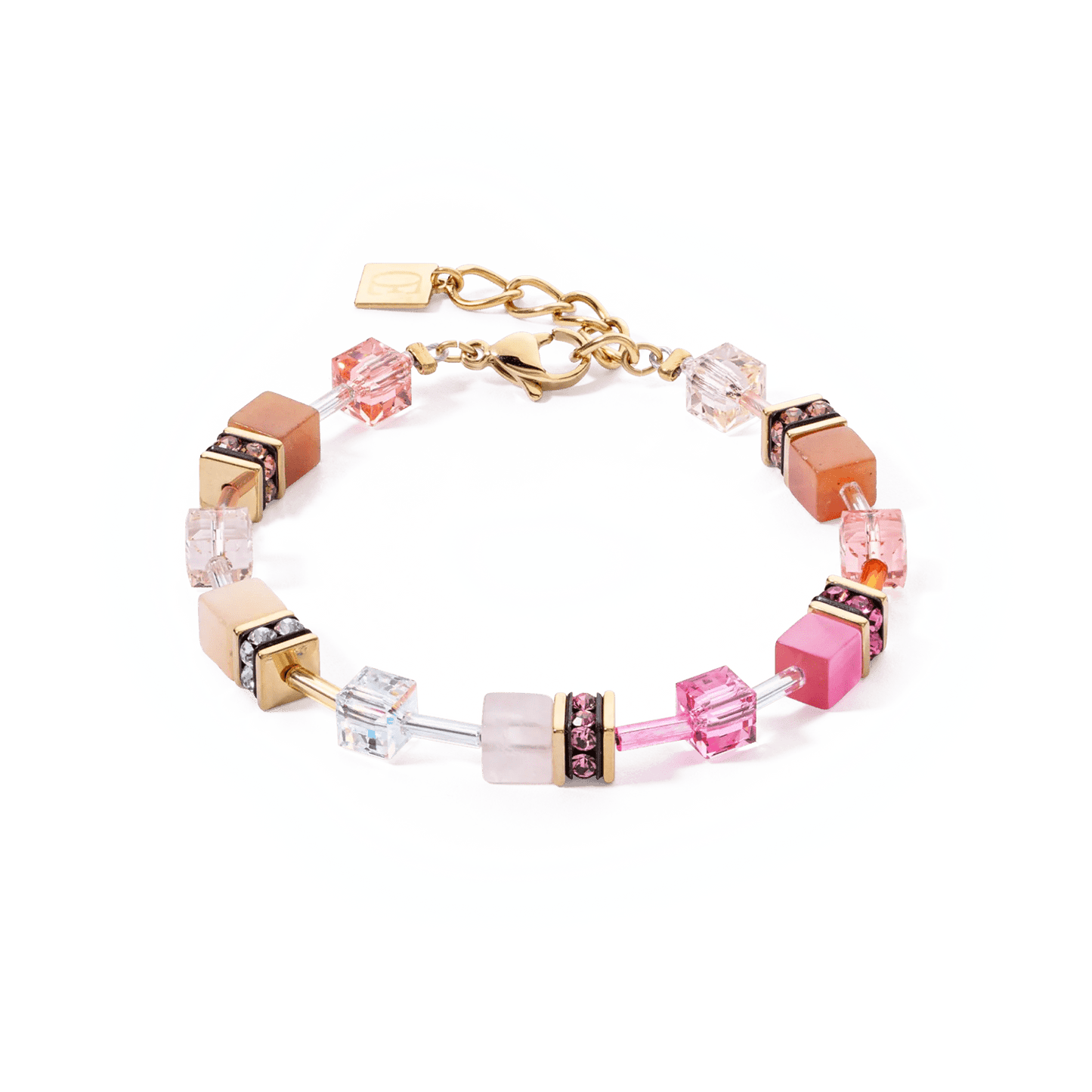GeoCUBE® Iconic Precious armbånd rosa - oransje 4905301902 - Bjerveur.noGeoCUBE® Iconic Precious armbånd rosa - oransje 4905301902