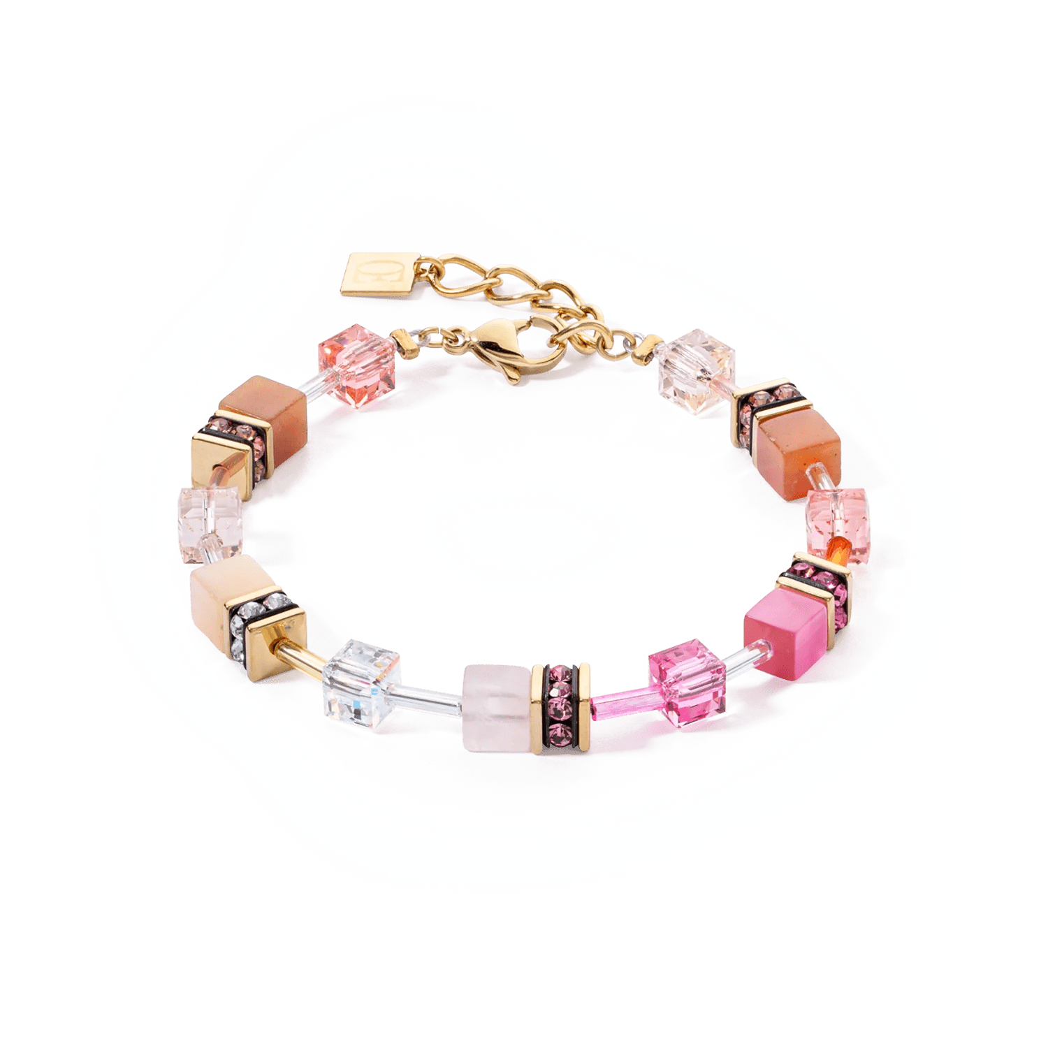 GeoCUBE® Iconic Precious armbånd rosa - oransje 4905301902 - Bjerveur.noGeoCUBE® Iconic Precious armbånd rosa - oransje 4905301902