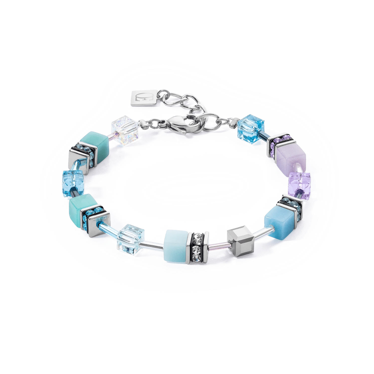 GeoCUBE® Ikonisk armbånd aqua - lilac 2838302026 - Bjerveur.noGeoCUBE® Ikonisk armbånd aqua - lilac 2838302026