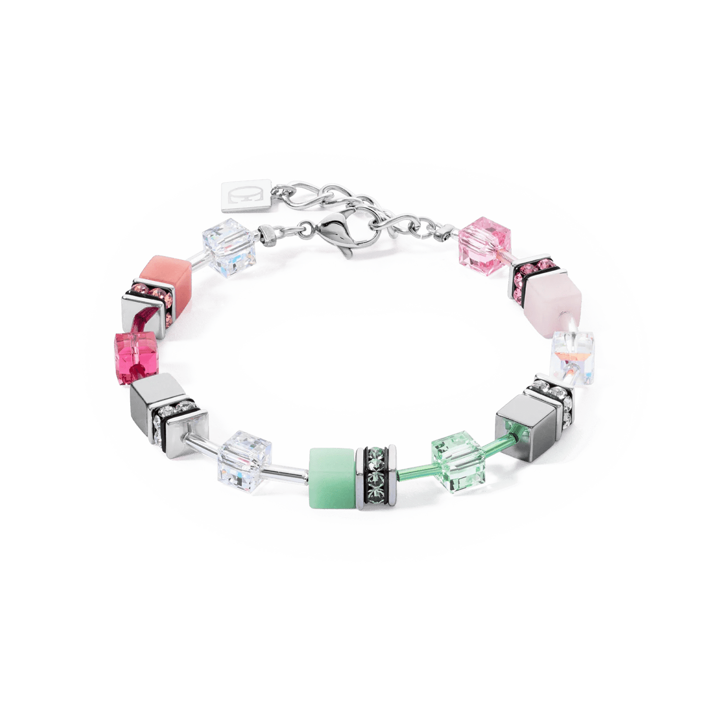 GeoCUBE® Ikonisk armbånd grønn - rosa 4023300504 - Bjerveur.noGeoCUBE® Ikonisk armbånd grønn - rosa 4023300504