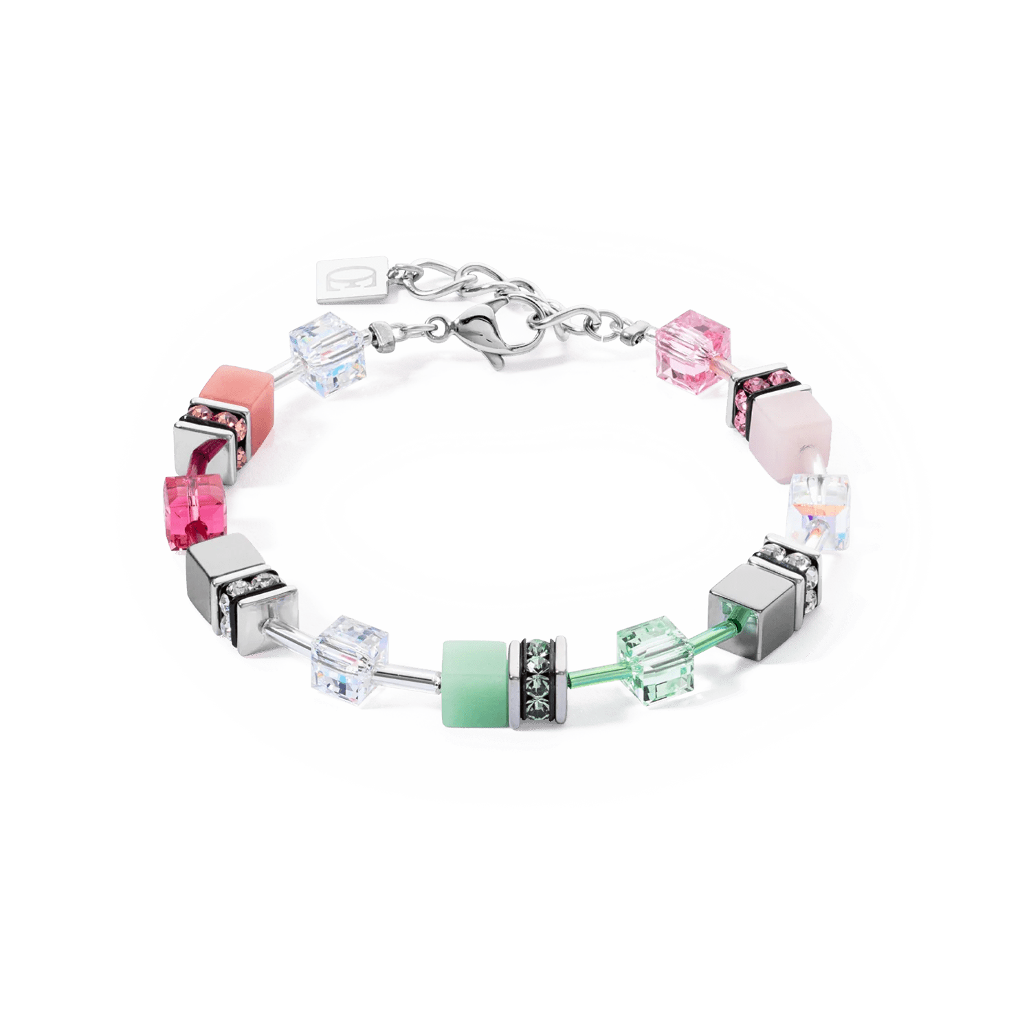 GeoCUBE® Ikonisk armbånd grønn - rosa 4023300504 - Bjerveur.noGeoCUBE® Ikonisk armbånd grønn - rosa 4023300504