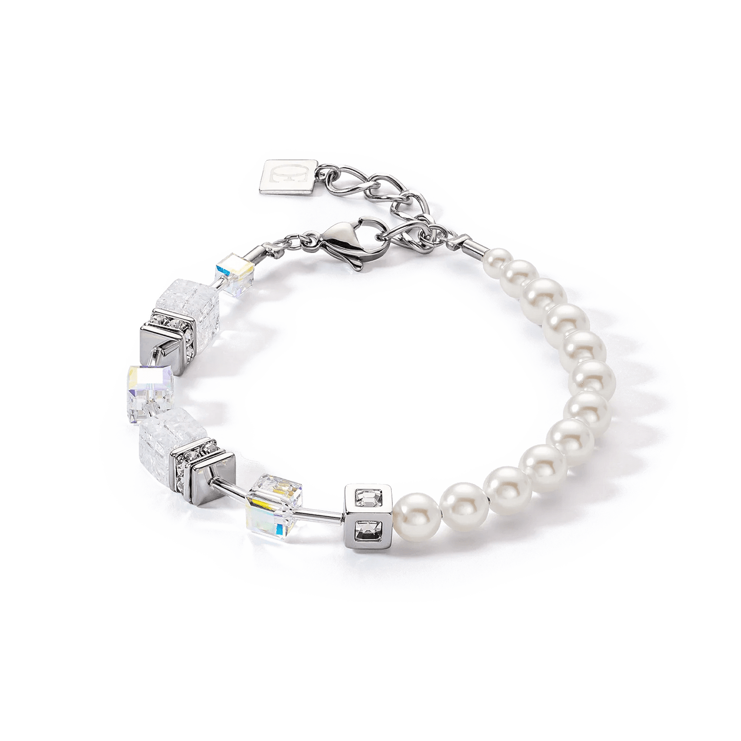 GeoCUBE® Precious Fusion Pearls armbånd hvit 5086301400 - Bjerveur.noGeoCUBE® Precious Fusion Pearls armbånd hvit 5086301400