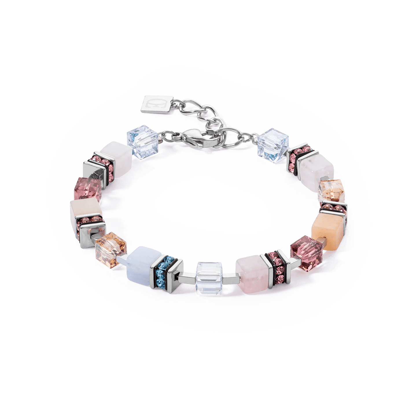 GeoCUBE® Precious Statement armbånd sølv - pastell 3039300738 - Bjerveur.noGeoCUBE® Precious Statement armbånd sølv - pastell 3039300738