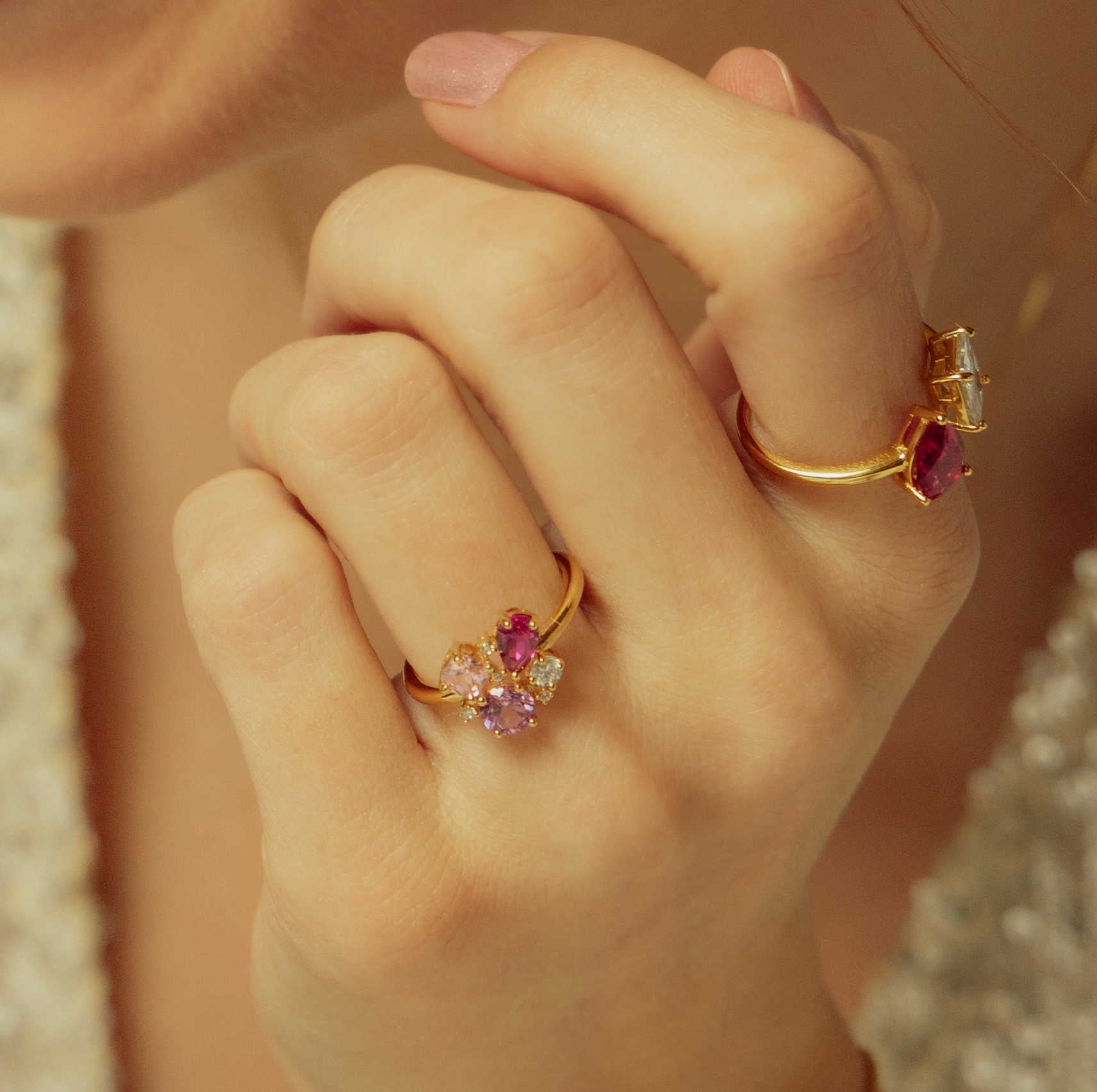 GLAM ring med rosa toner 992203 - Bjerveur.noGLAM ring med rosa toner 992203