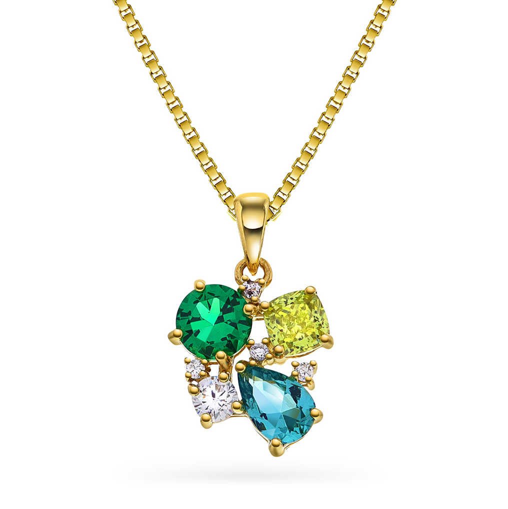 GLAM smykke med grønne toner 992198 - Bjerveur.noGLAM smykke med grønne toner 992198