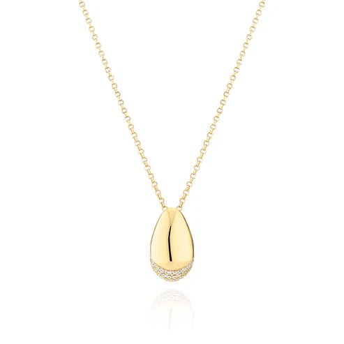 Halskjede Goccia SKU: SJ - N2479 - CZ - YG - Bjerveur.noHalskjede Goccia SKU: SJ - N2479 - CZ - YG
