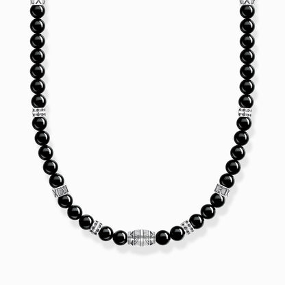 Halskjede med sorte onyx perler sølv KE2180 - 507 - 11 - Bjerveur.noHalskjede med sorte onyx perler sølv KE2180 - 507 - 11