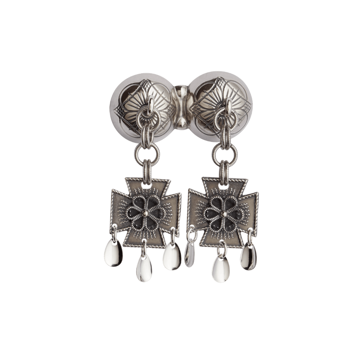 Halssølje med rosett, oksidert 125100 - Bjerveur.noHalssølje med rosett, oksidert 125100