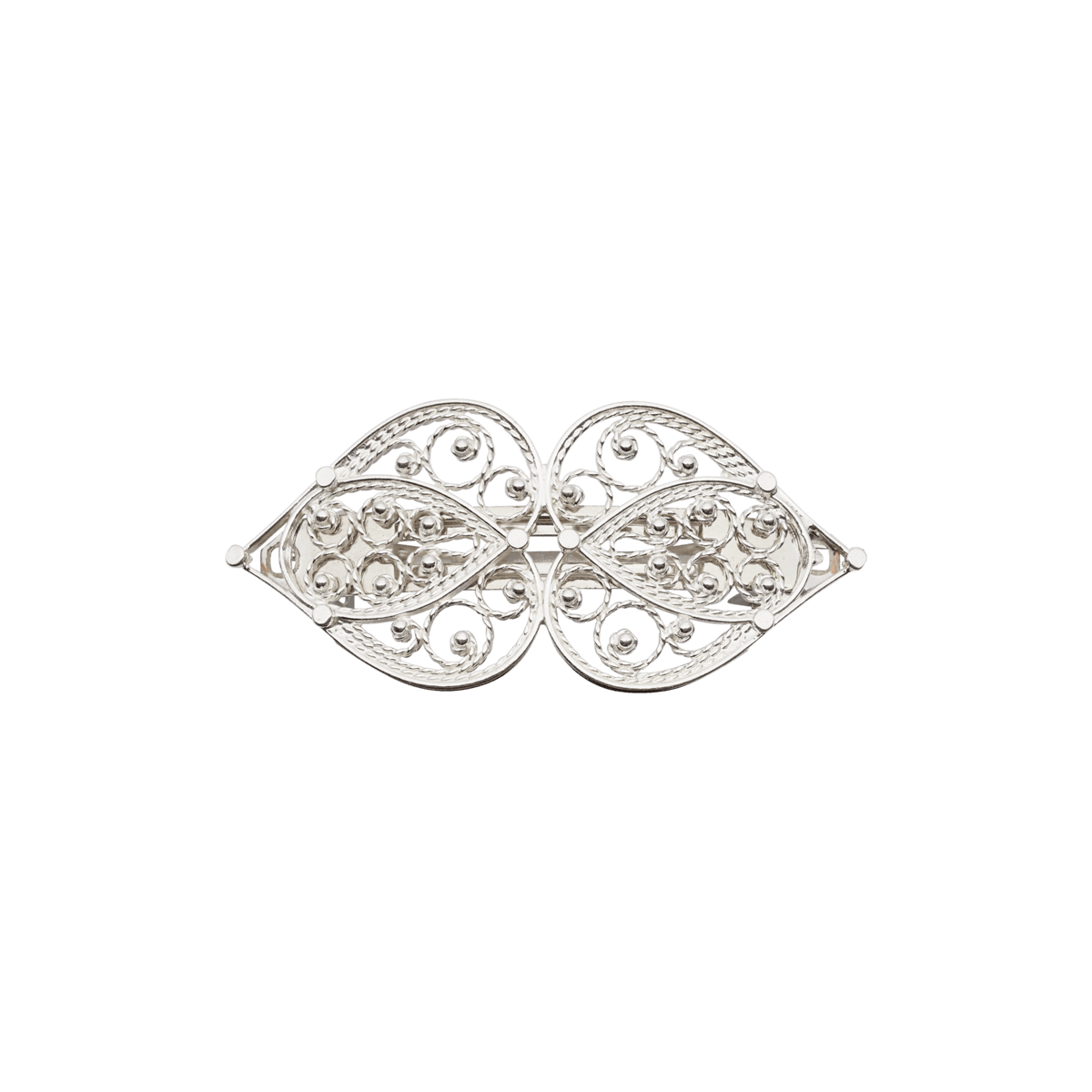 Hårspenne hjartefiligran, lita, kvit 800340 - Bjerveur.noHårspenne hjartefiligran, lita, kvit 800340