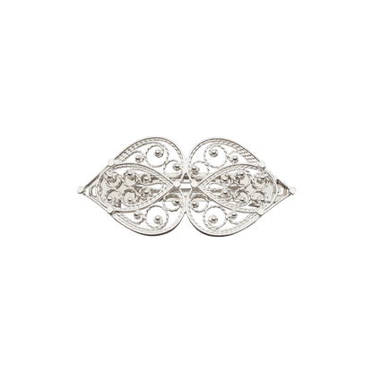 Hårspenne hjartefiligran, lita, kvit 800340 - Bjerveur.noHårspenne hjartefiligran, lita, kvit 800340