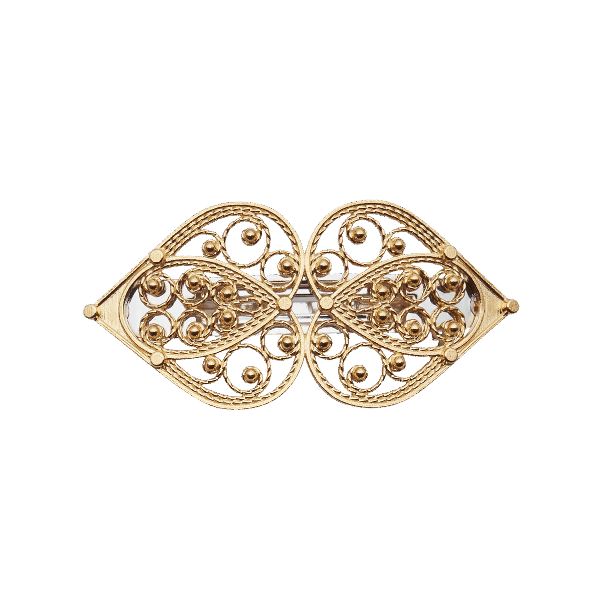 Hårspenne hjartefiligran, stort, forgylt 800330 - Bjerveur.noHårspenne hjartefiligran, stort, forgylt 800330