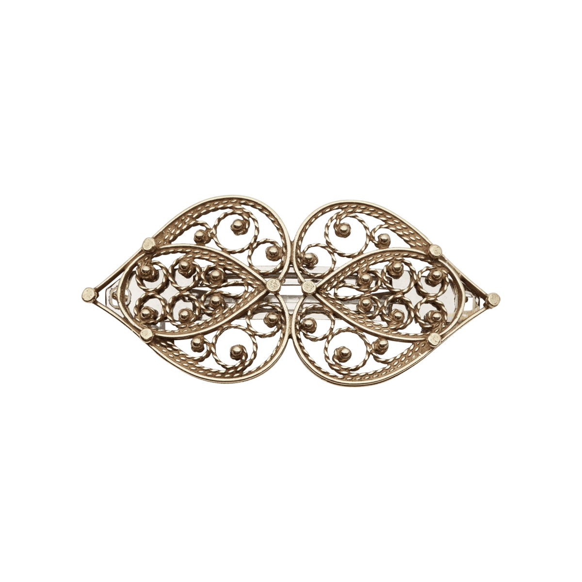 Hårspenne hjartefiligran, stort, gamalforgylt 800380 - Bjerveur.noHårspenne hjartefiligran, stort, gamalforgylt 800380