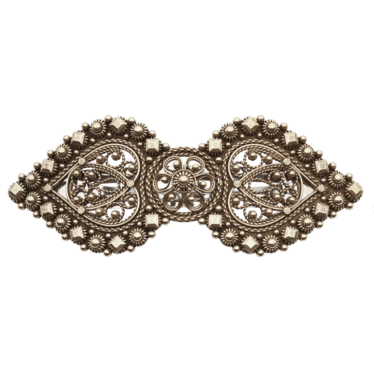 Hårspenne med kruser og demanter, stor, gamalforgylt 800070 - Bjerveur.noHårspenne med kruser og demanter, stor, gamalforgylt 800070