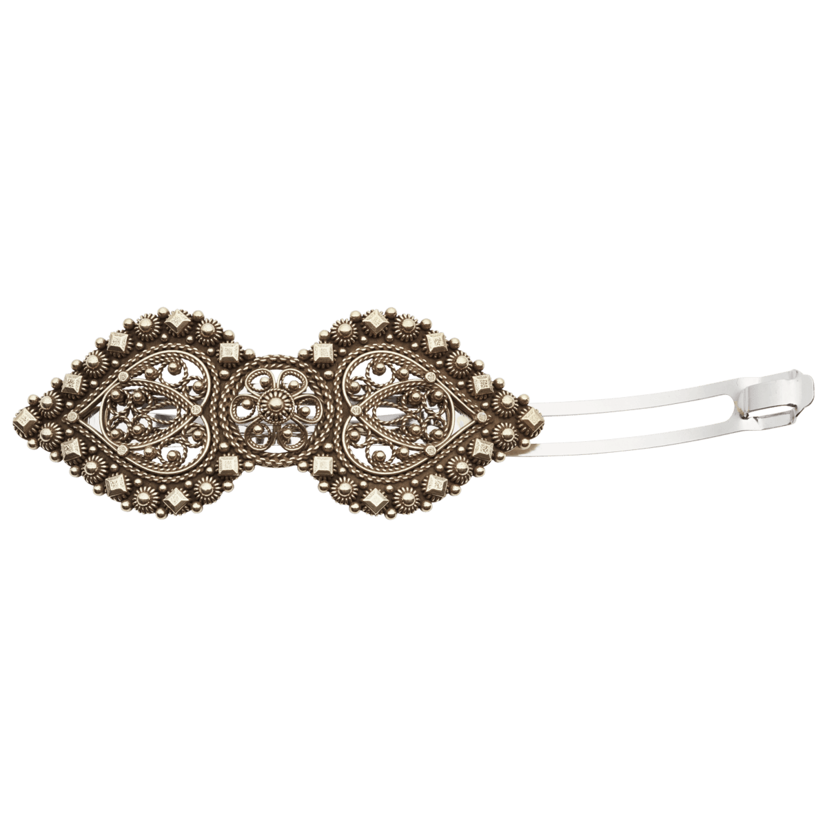Hårspenne med kruser og demanter, stor, gamalforgylt 800070 - Bjerveur.noHårspenne med kruser og demanter, stor, gamalforgylt 800070