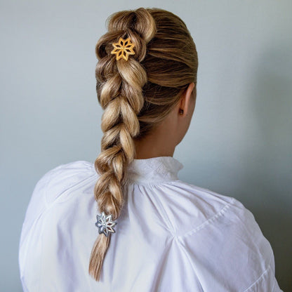 Hårstrikk - Åttebladrose, forgylt 926600 - Bjerveur.noHårstrikk - Åttebladrose, forgylt 926600