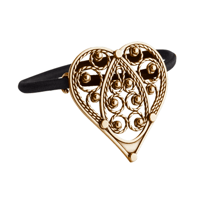 Hårstrikk - Hjartefiligran, gamalforgylt 925700 - Bjerveur.noHårstrikk - Hjartefiligran, gamalforgylt 925700