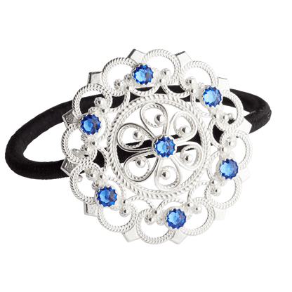 Hårstrikk - Rose med stein, kvit 921400 - Bjerveur.noHårstrikk - Rose med stein, kvit 921400