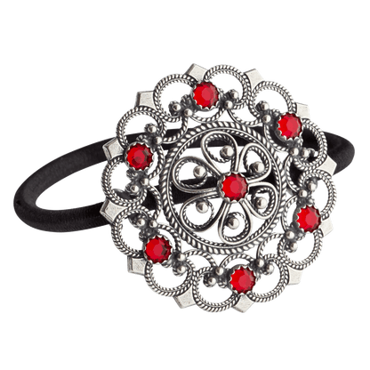 Hårstrikk - Rose med stein, oksidert 921100 - Bjerveur.noHårstrikk - Rose med stein, oksidert 921100