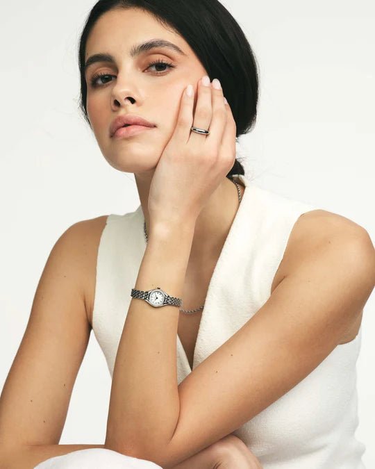 Heritage Sølvfarget / Hvit 19mm SKU | MB1616 - Bjerveur.noHeritage Sølvfarget / Hvit 19mm SKU | MB1616