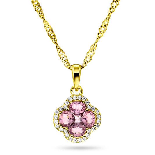 Ivy smykke i 925 forgylt sølv med rosa z 991977 - Bjerveur.noIvy smykke i 925 forgylt sølv med rosa z 991977