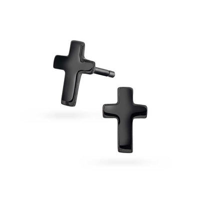 Jack øredobber i sølv, sort kors 972616 - Bjerveur.noJack øredobber i sølv, sort kors 972616