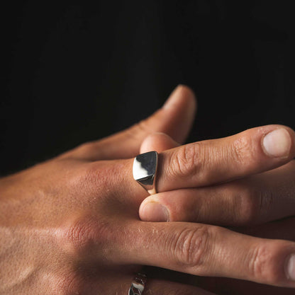 King ring i sølv, signetring large 972583 - Bjerveur.noKing ring i sølv, signetring large 972583