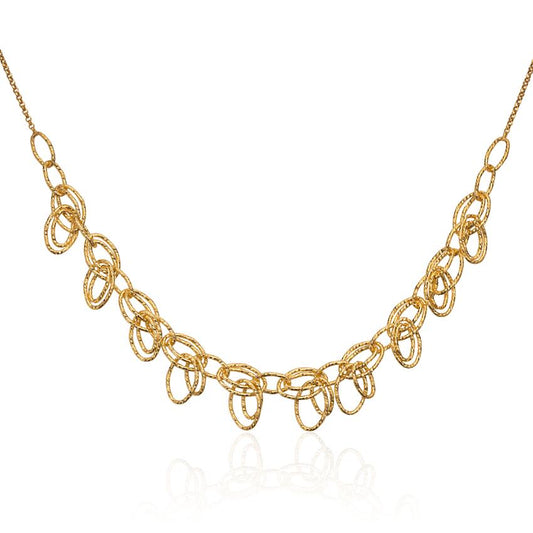 Kjede Drop sølv forgylt - Bjerveur.no